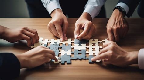 Premium Photo Hands Of People Playing A Puzzle With One Of Them