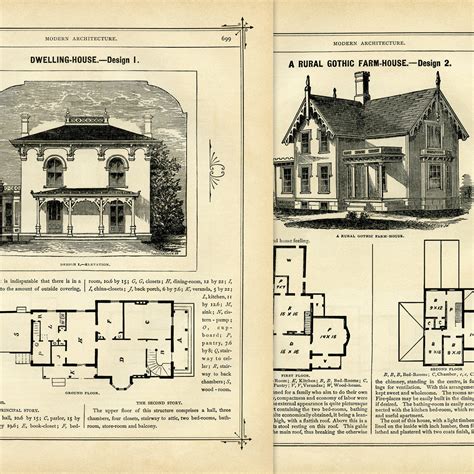 Vintage House and Floor Plans - The Old Design Shop