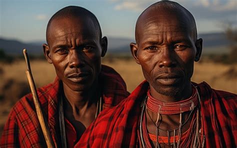 Premium Ai Image Two African Men In National Dress