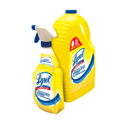 Lysol Lemon All Purpose Cleaner (144 OZ + 32 OZ Refill) - Walmart.com ...