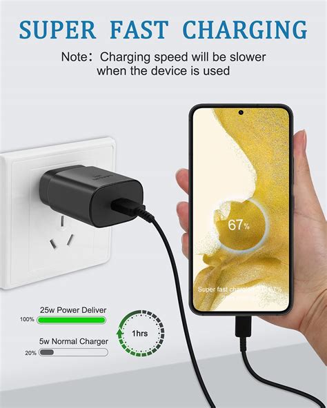 Type C Charger Fast Charging 25w Usb C Super Fast Wall Charger Block