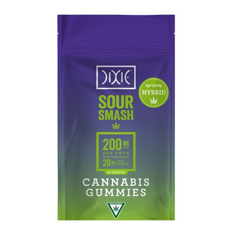 Signature Sour Smash 200mg Dixie Gummies Jane