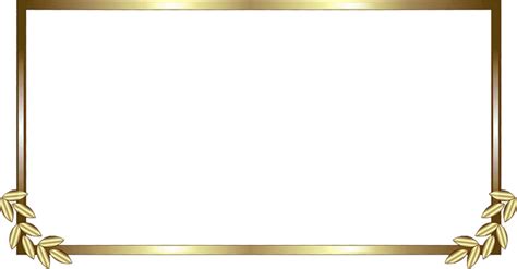 Elegant Gold Frame With Decorative Design Free HD PNG PNG All