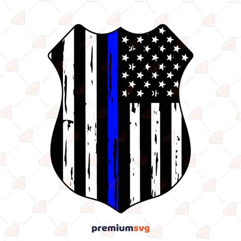 Distressed Police Badge Svg File And Design Premiumsvg