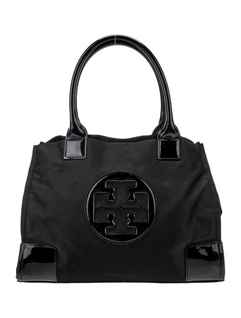 Tory Burch Nylon Logo Tote - Black Totes, Handbags - WTO578549 | The ...