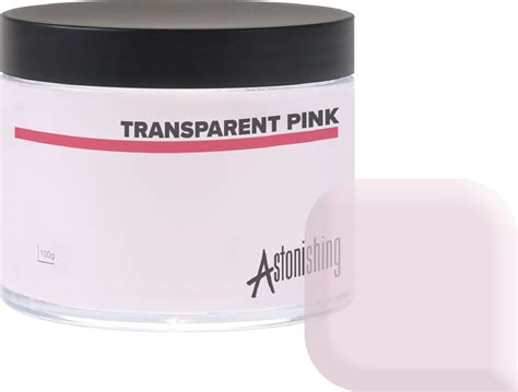 Astonishing Nails Acryl Powder Transparent Pink Astonishing Nails