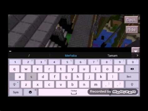 Minecraft Pe De Renkli Yaz Yazma Youtube