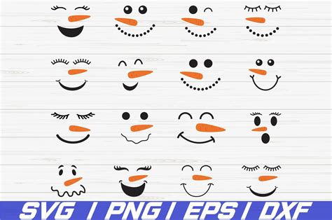 Free Printable Snowman Face