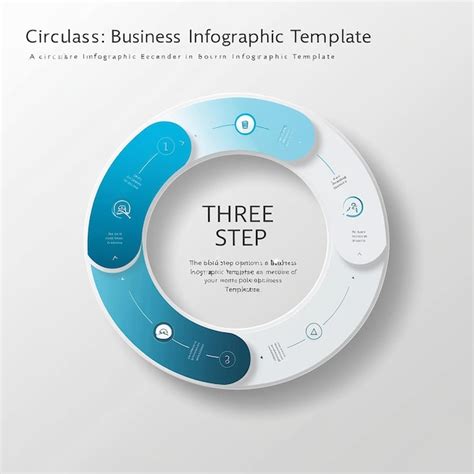 Circle Business Infographic Template With Steps Or Options The