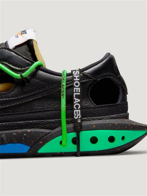 Nike X Off White™️ Blazer Low In Ow Black Green Fluo Off White