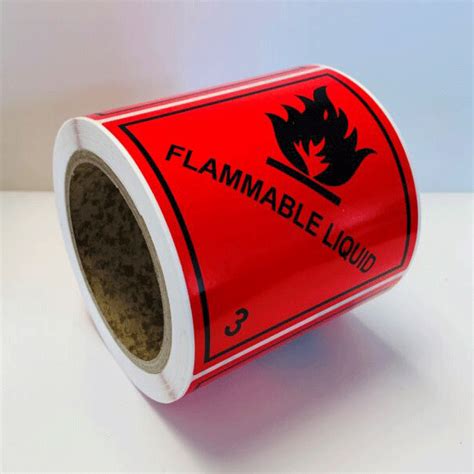 Flammable Liquid Self Adhesive Labels Alan Northrop Labels