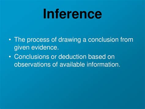 Observation And Inference Ppt Download