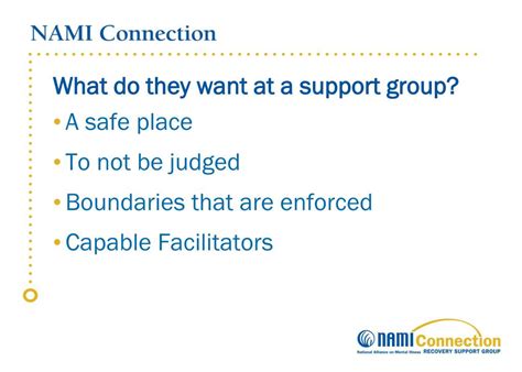 Ppt Nami Connection Recovery Support Group Powerpoint Presentation