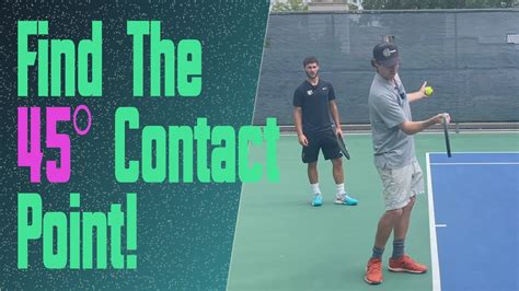 How To Find The Perfect Forehand And Backhand Contact Point Youtube