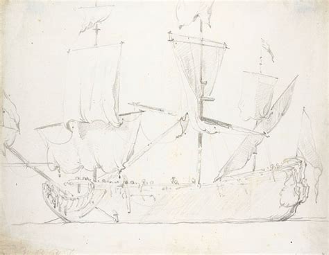 A frigate | Drawing prints, Old master, Drawings