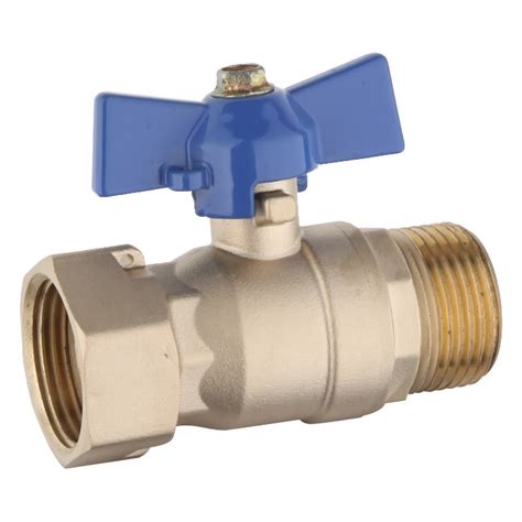 Butterfly Handle Male X Female Connector Brass Forged Gas Ball Valve