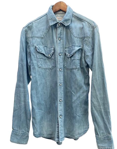 Kapital Kapital Washed Denim Western Shirt Grailed