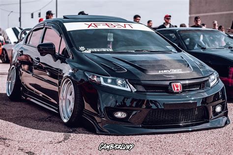 Carbon fiber hood: Mod-X vented style for 9th gen Civic Sedan 2012-2015 ...