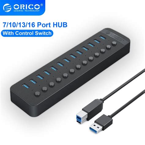 Orico Industrial Usb Hub Port Abs Usb Otg Splitter On