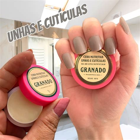 Cera Nutritiva Unhas E Cut Culas Pink Granado Rosa G Promoon