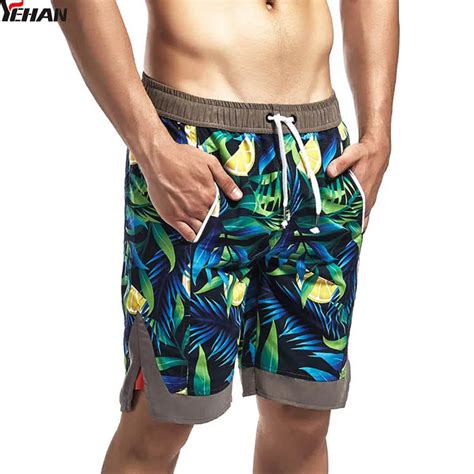 Yehan Summer Beach Shorts For Men Plus Size Men Swimming Shorts Slim