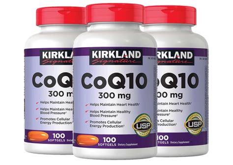 Kirkland Signature Coq Mg Softgels Pack Supports Heart Health