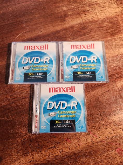 New Maxell Dvd R Blank Media Camcorder Min Gb W Jewel Case