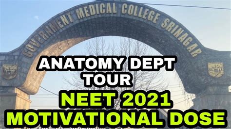 Gmc Srinagar Anatomy Dept Tourneet 2021 Motivational Dose Youtube