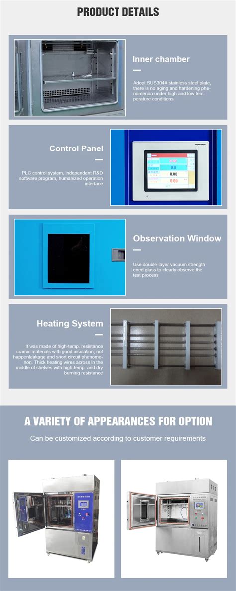 Professional Aging Test Chamber Xenon Arc Lamp Solar Simulate Test