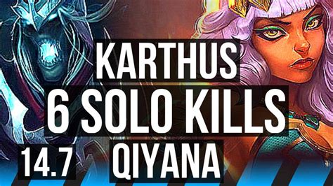 Karthus Vs Qiyana Mid Solo Kills Games Euw Master