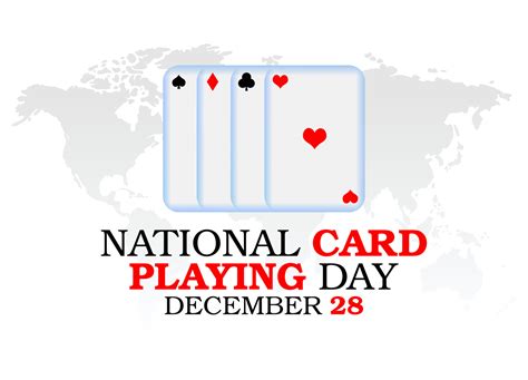 Vector Graphic Of National Card Playing Day Good For National Card