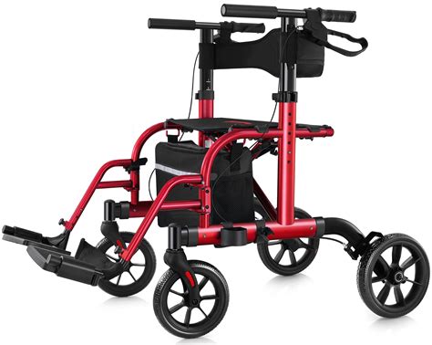 Buy Walk Mate In Rollator Walker Transport Chair For Seniors