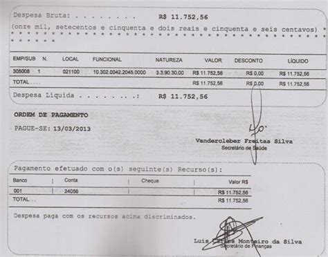 Ordem De Pagamento Agenda Da Economia