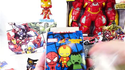 Play Doh Spiderman Surprise Egg Marvel Toys GIANT IRONMAN HULKBUSTER