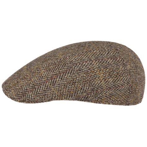 Classic Harris Tweed Flatcap By Stetson