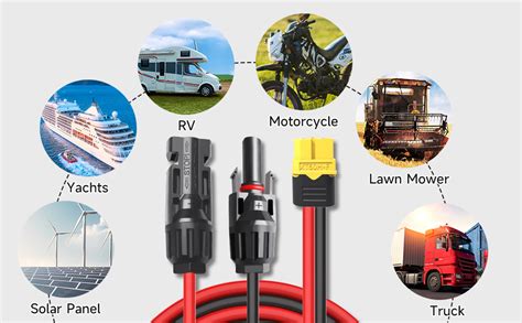 Goupchn Solar Charge Cable Xt60 Adapter To Solar Male Female Connector Extension