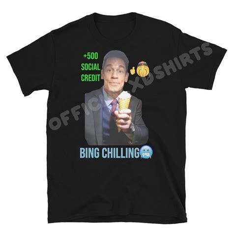 Bing Chilling John Cena Chinese Funny Meme T-shirt - Etsy