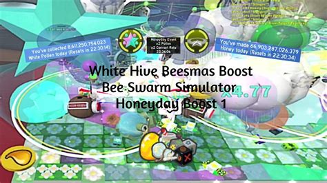 Bee Swarm Simulator White Hive Honeyday Boost 1 YouTube