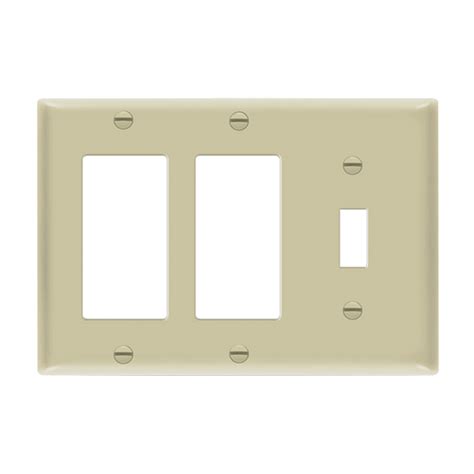 Enerlites 881132 I Combination Three Gang Wall Plate Toggle And 2