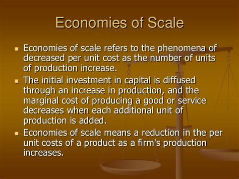 Economies of scale