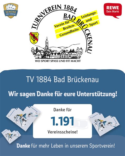 Danke F Rs Sammeln Scheine F R Vereine Tv Bad Br Ckenau