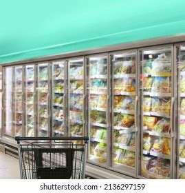 Empty Grocery Cart Empty Supermarket Stock Photo 2136297159 | Shutterstock