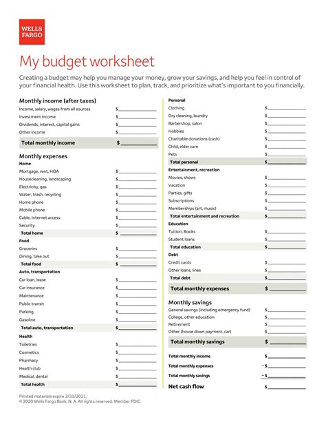 Free Printable Personal Budget Spreadsheet Templates [excel] Examples