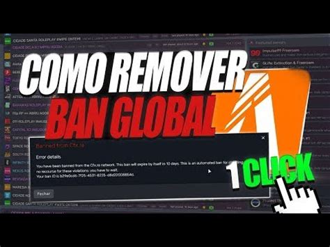 Como Tirar Seu Ban Global Do Fivem Youtube