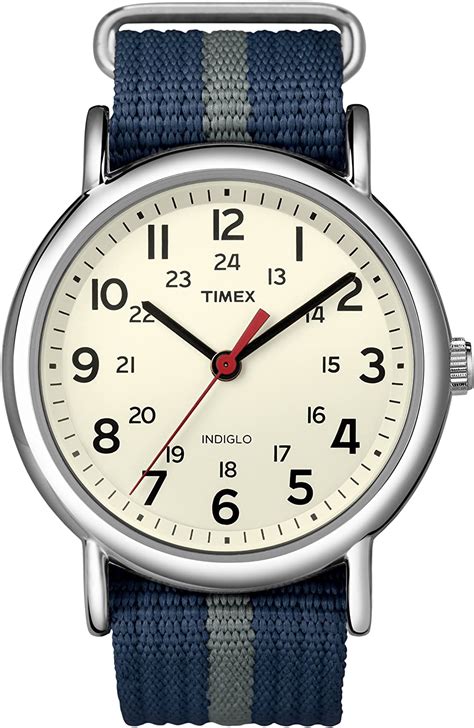 Timex Weekender Indiglo Analog Beige Dial Unisex Watch T2n654 Classic Fashion