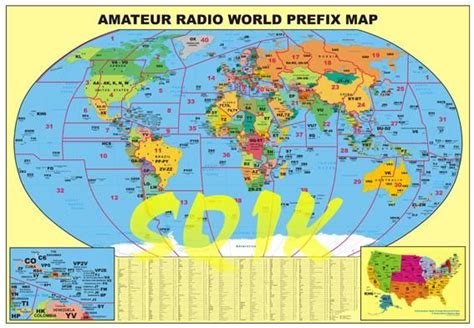 Ham Radio Map Of The World - United States Map