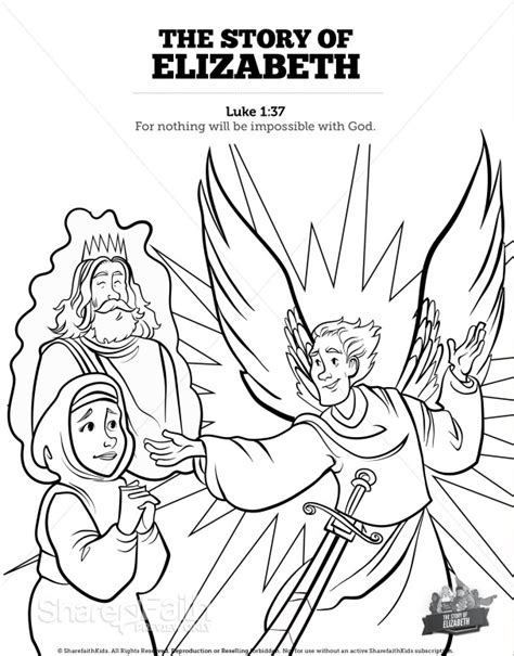 Zechariah And Elizabeth Coloring Page at GetColorings.com | Free printable colorings pages to ...