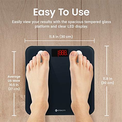 Etekcity Smart Scale For Body Weight Digital Bathroom Weighing Machine For Fat Percentage Bmi