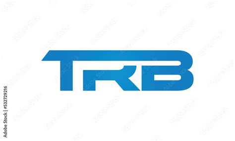 Trb Letters Joined Logo Design Connect Letters With Chin Logo Logotype