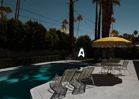 Tom Blachford Photographs Palm Springs Houses By Moonlight